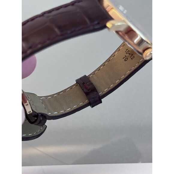 Women’s Tissot Every Time Croc Embossed Leather Watch 30mm - Picture 8 of 12